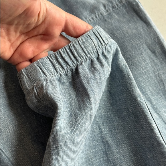 Athleta Cabo Linen Jogger Chambray Texture Size 8 TALL - Picture 12 of 16